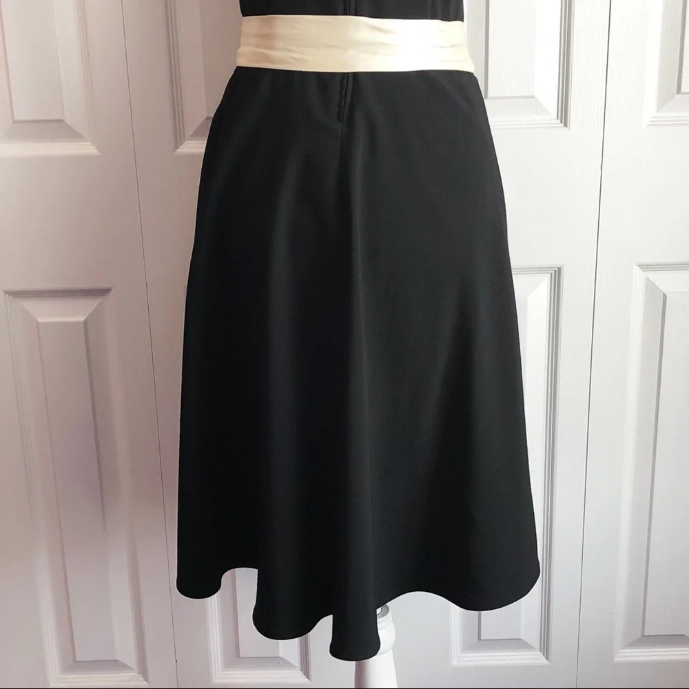 Vintage Ruby Rox Juniors' Black & Ivory Strapless Dress